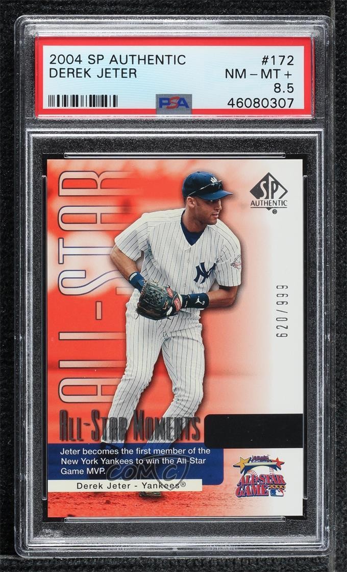 2004 SP Authentic All-Star Moments 620/999 Derek Jeter #172 PSA 8.5 HOF 1t5