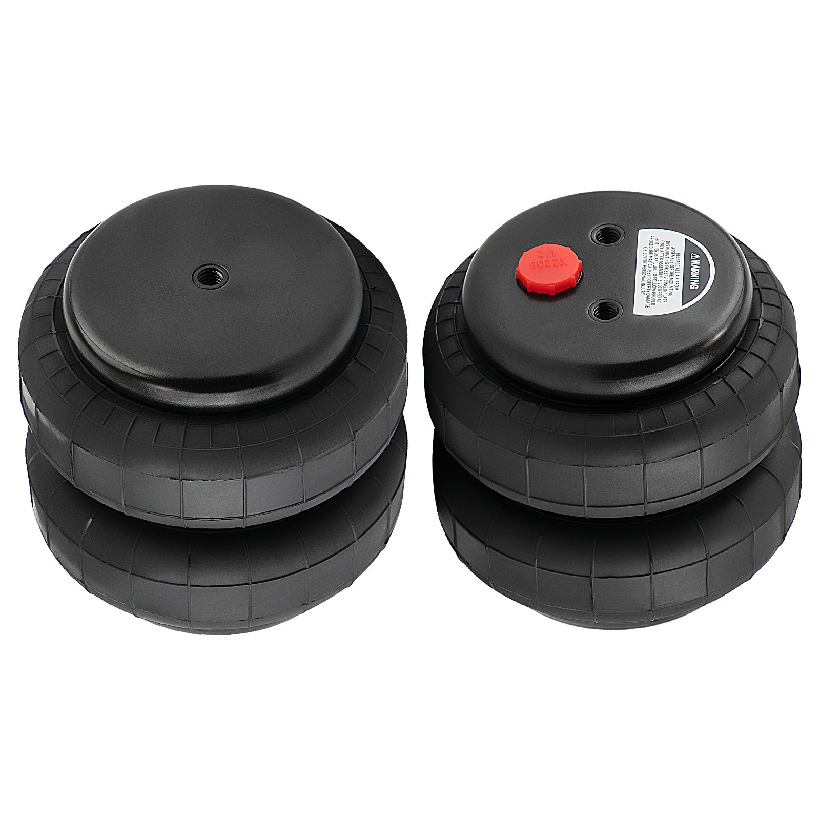 Suspension Pneumatique 2500 lb Standard Double Coussin d'Air 1/2 NPT pour Camionnette et Fourgon