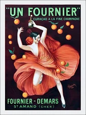 Cappiello – Un Fournier Curaçao à la Fine Champagne (Stretched Canvas) - FREE SH