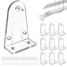 Pcs 2 Inch Hold Down Brackets, Clear Color Plastic Blinds Bottom Rail Hold 12