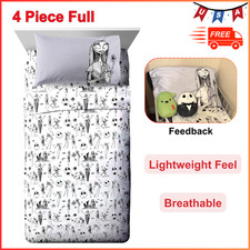 Disney Nightmare Before Christmas Gothic Romance Full Sheet Set - 4 Piece Full