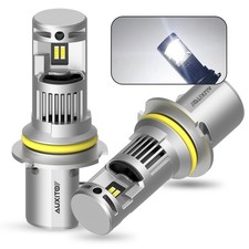 Pair 9007 HB5 LED Headlight Conversion Kit 200W 24000LM HI-LOW Beam Bulbs 6500K