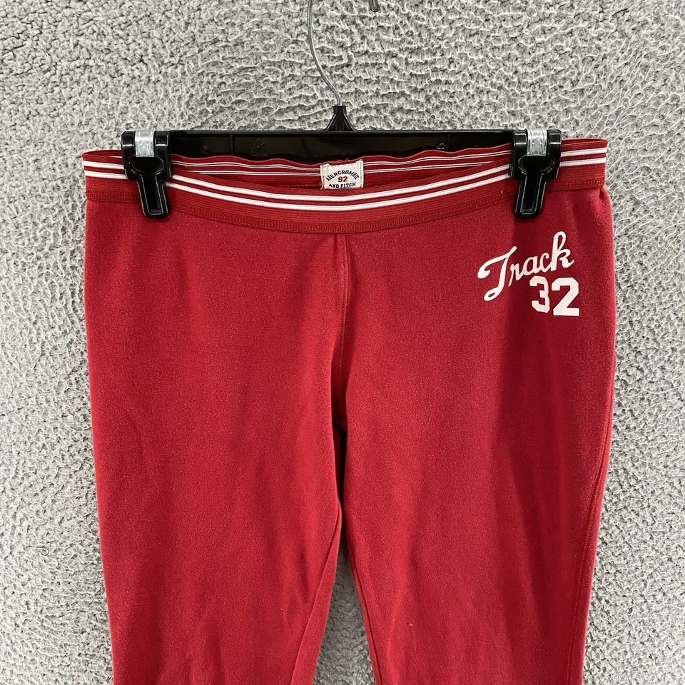 Pantalones DE COLECCIÓN Abercrombie & Fitch Mujer Extra Pequeños Tiro Bajo Acampanado Pista Y2K 00s Foto 2 de 4