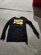 Black Kids Puma Long Sleve Shirt