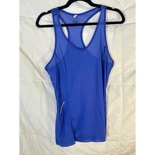 Fila Sport Performance Blue Racerback Tank Top Athletic Workout Women's Size S