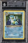 1999 POKEMON BASE 1ST ED THICK STAMP #2 BLASTOISE HOLO R BGS 9