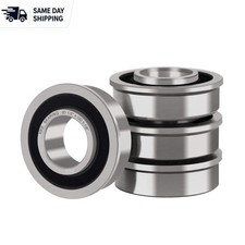 ABEC 3 Flanged Ball Bearings 4 Pack - Perfect for Outdoor Equipment Carts
