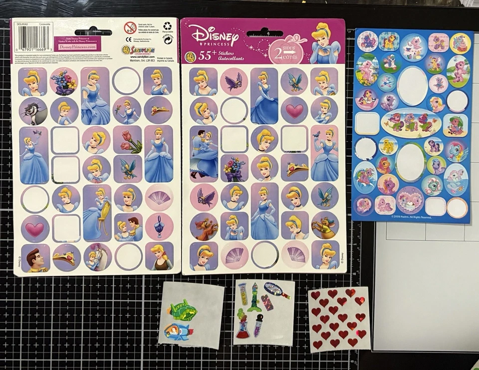 Lote de hojas de pegatinas vintage Sandylion Disney álbum de recortes/Sra. Grossman Foto 2 de 3