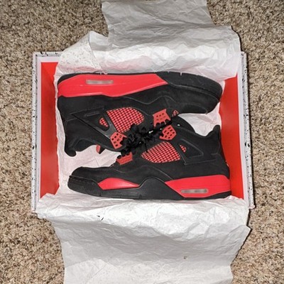 Jordan Air Jordan 4 Retro Red Thunder Black Red Mid Size 13