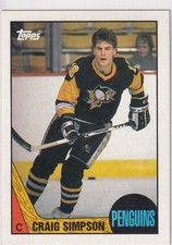 87/88 TOPPS CRAIG SIMPSON RC ROOKIE CARD #80 NM-MINT. rookie card picture