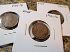 1911-D LINCOLN CENT FINE     T