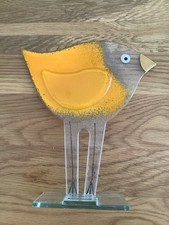 Nobile Glassware Sunrise Glass Bird Ornament - Large
