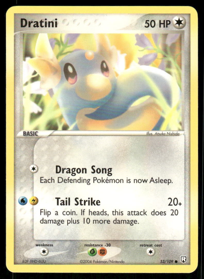 Pokemon Cards Dratini 53/109 NON HOLO EX Team Rocket Returns Common NM
