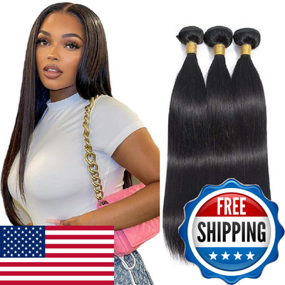 Gveoxvo Human Hair Bundles Straight Bundle 22 24 26 Inch Bundle Human Hair