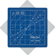 Rotating Cutting Mat 7" X 7" - Locking  Rotating Self Healing Cutting Board for
