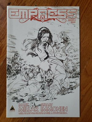 EMPRESS #4C Stuart Immonen Variant B&W Sketch cover RARE! Icon Marvel UNREAD 