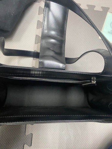 VERSACE Handtasche schwarz Leder Vintage gebraucht - Bild 9 von 12