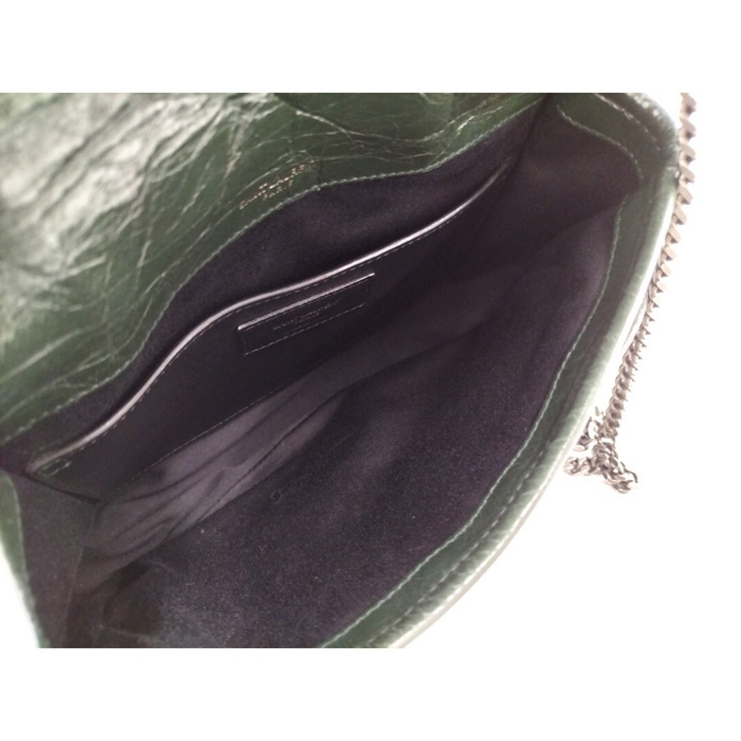 Yves Saint Laurent Niki Chain Shoulder Bag khaki Leather Yves Saint Laurent Niki Chain Shoulder Bag khaki Leather