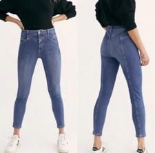 Free People We The Free Riley Seamed Skinny Jeans Size 30 Daybreak