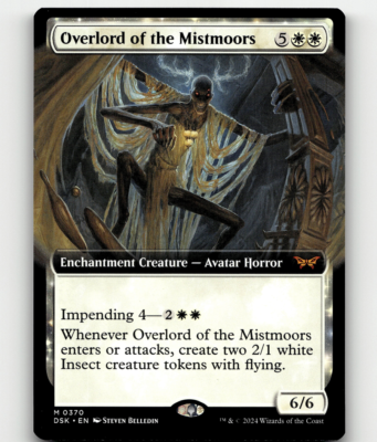 overlord cards mtg of the Boilerbilges #393 foil from Duskmourn: House of Horror (DSK) Proxy draw two cards Overlord of the Mistmoors (Duskmourn: