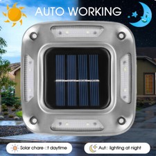 4/8x Solar Driveway Lights Deck Pathway Lights Solar Dock LED Light Safety Light