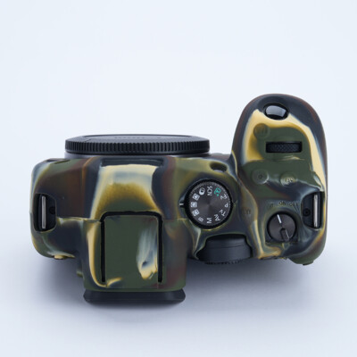 Protective Camera Case For Canon R7 - Shockproof Silicone Skin Cover With Detachable Cage