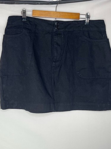 Forever 21 Denim Mini Skirt Plus size 1X Black New With Tags - 第 1/12 張圖片