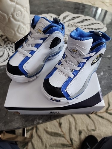NEW in Box Infant's FILA Sneakers Size 6.5 GRANT HILL 2 - WHITE N BLUE LEMO - Picture 10 of 16