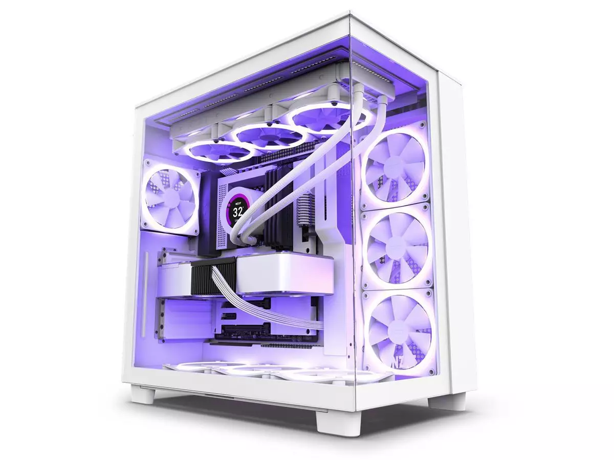 NZXT H9 Flow Mid Tower Case - Matte Black for sale online