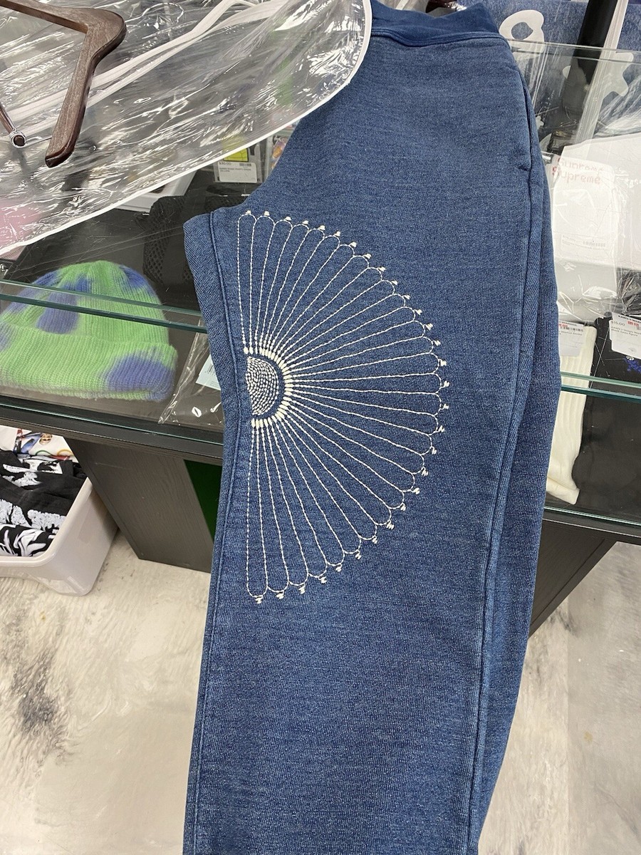 Kapital Sashiko Stitched Sweatpants Indigo Joggers Medium Kapital Sashiko Stitched Sweatpants Indigo Joggers Medium