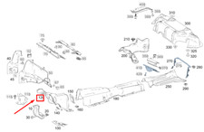 MERCEDES-BENZ CLA C118 Auspuff-Hitzeschutzblech A2476823101