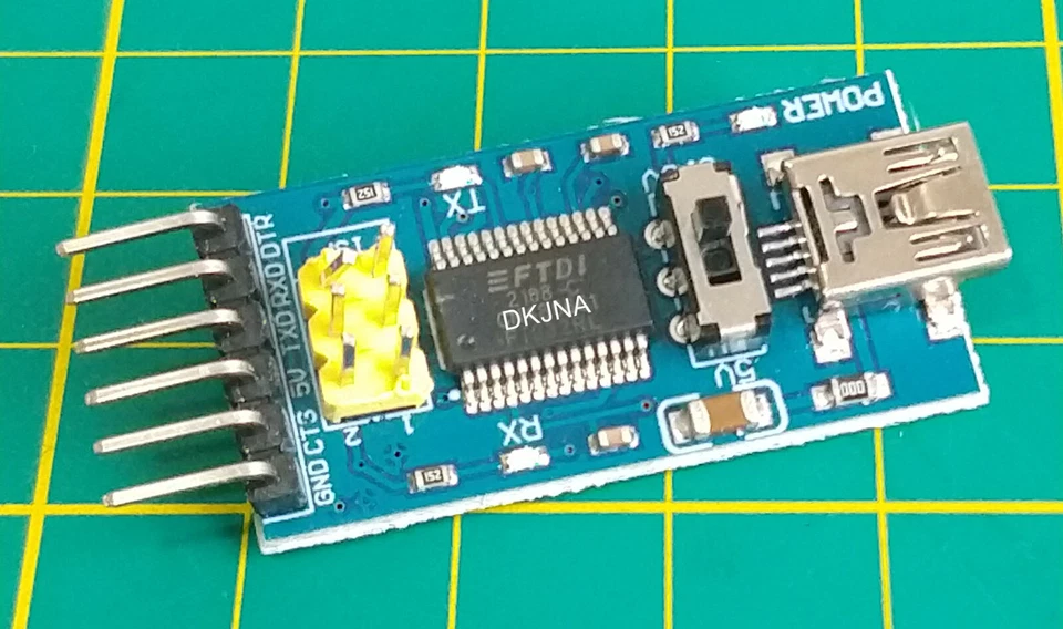 FTDI Serial Adapter FT232RL FT232 TTL 5V 3.3V USB UART for ESP8266 Arduino Blue - Image 4 of 4