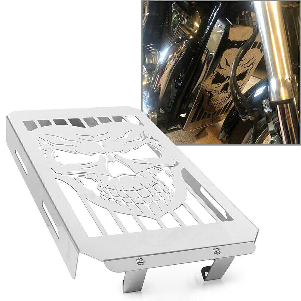 Skull Radiator Grille Grill Guard Cover for Honda VTX1800C/F/N/R/S/T