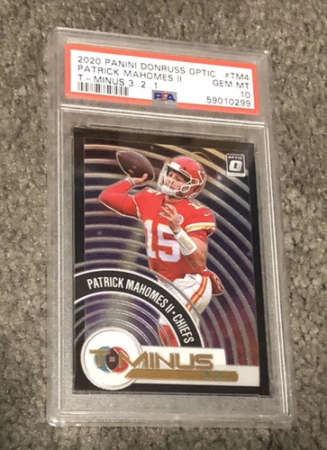 2020 Donruss Optic - TM4 Patrick Mahomes - T Minus 321 - PSA 10