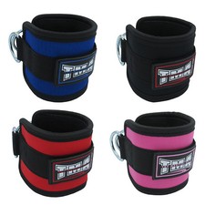 ANKLE D RING STRAPS Thigh Pulley Lifting Padded Multi Gym Bandage TMA Strap