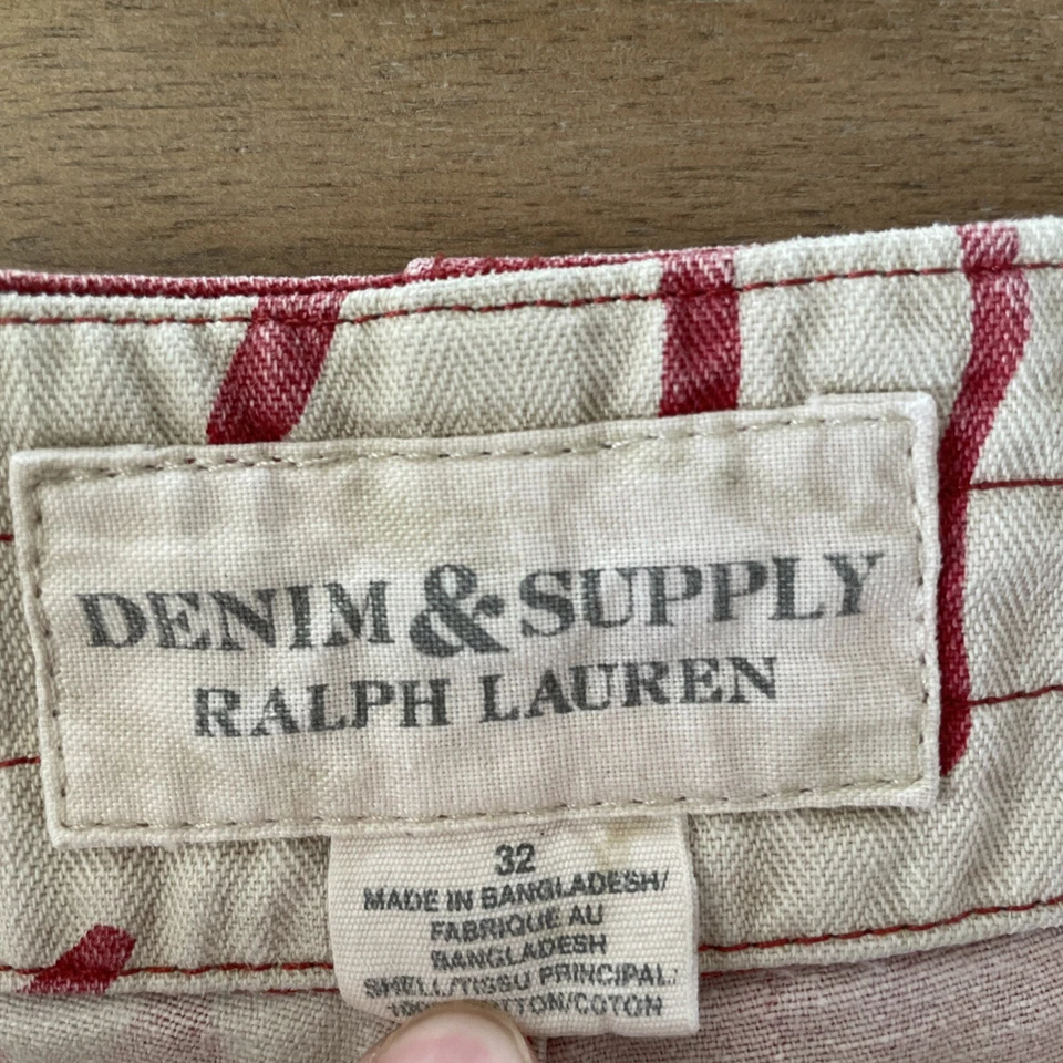 Denim & Supply Ralph Lauren Board Shorts Men 32 Floral Cotton Twill Swim Bermuda - Image 3 of 4