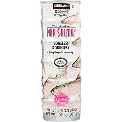 Kirkland Signature Wild Alaskan Pink Salmon, oz, 6-count