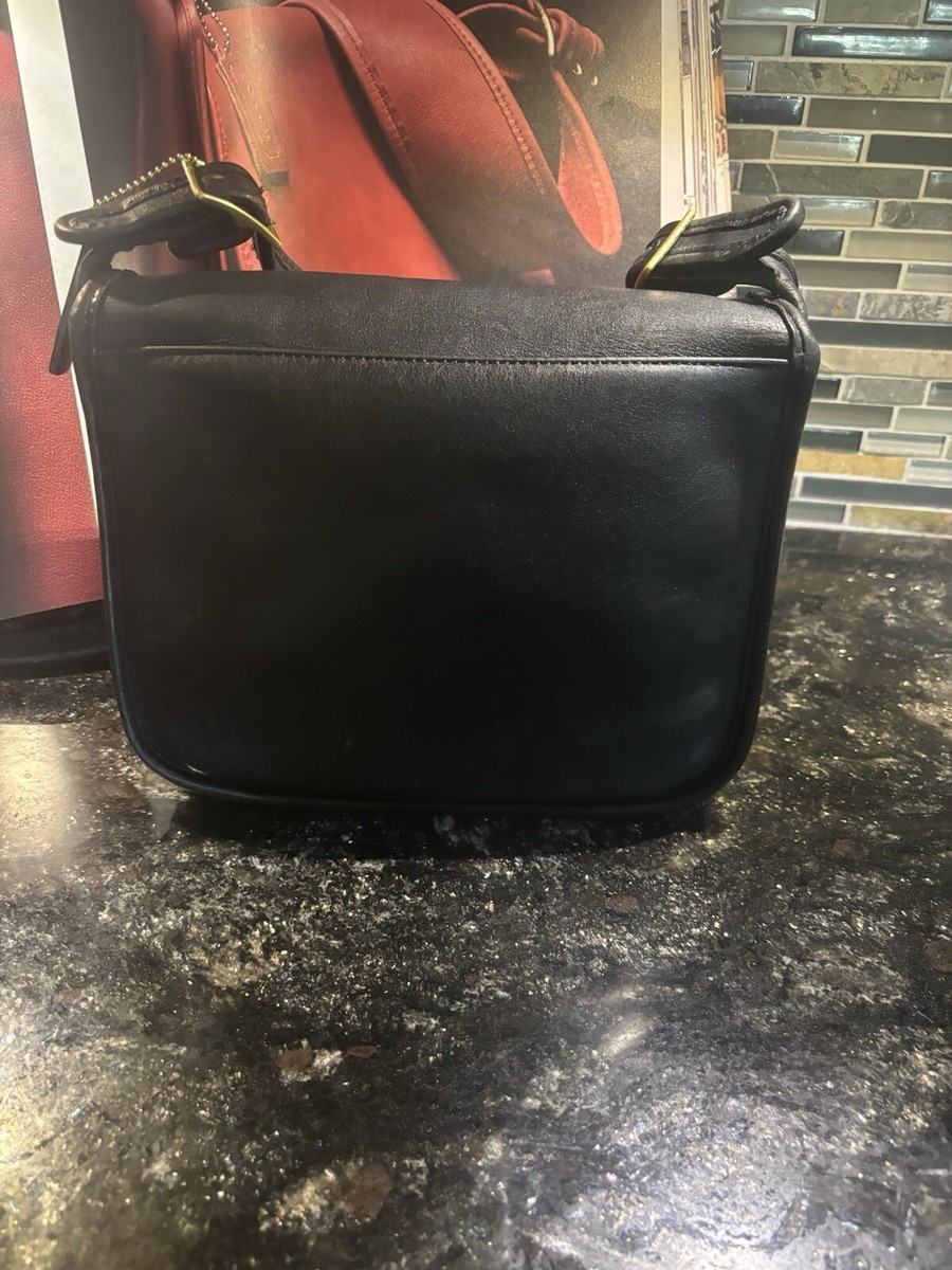 Coach Vintage Bonnie Cashin Classic Pouch Shoulder Bag Black 9170