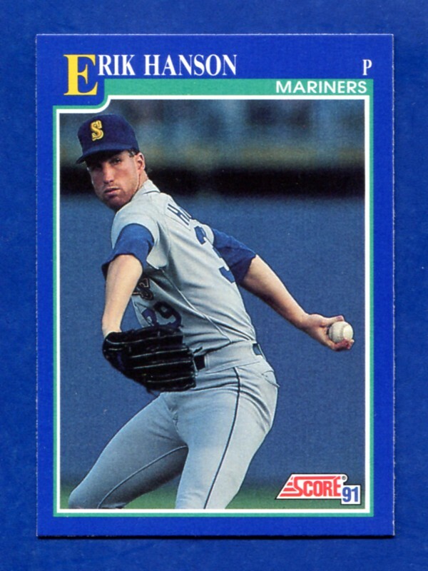 1991 SCORE ##486 ERIK HANSON
