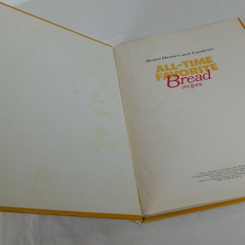 Better Homes Gardens AllTime Favorite Bread Recipes HC 1981 Yeast