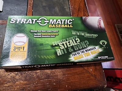 Strat-O-Matic Baseball Game New! 2023