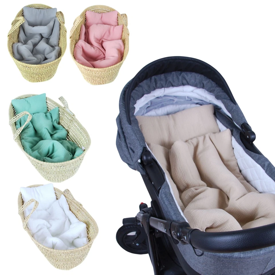 BabyLux Babydecke MUSSELIN Kinderwagen Decke 75x60cm Kuscheldecke StubenwagenMPM