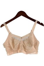 Breezies Jacquard Shine Wirefree Support Bra Buff