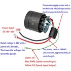 DC 18V-36V NIDEC 545W Brushless Fan Compact Vacuum Cleaner Motor +PWM Controller — photo 7