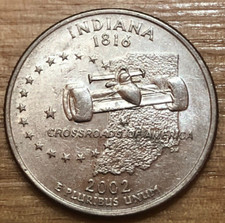 2002 USA Quarter Dollar "D" Indiana State YFP5/7