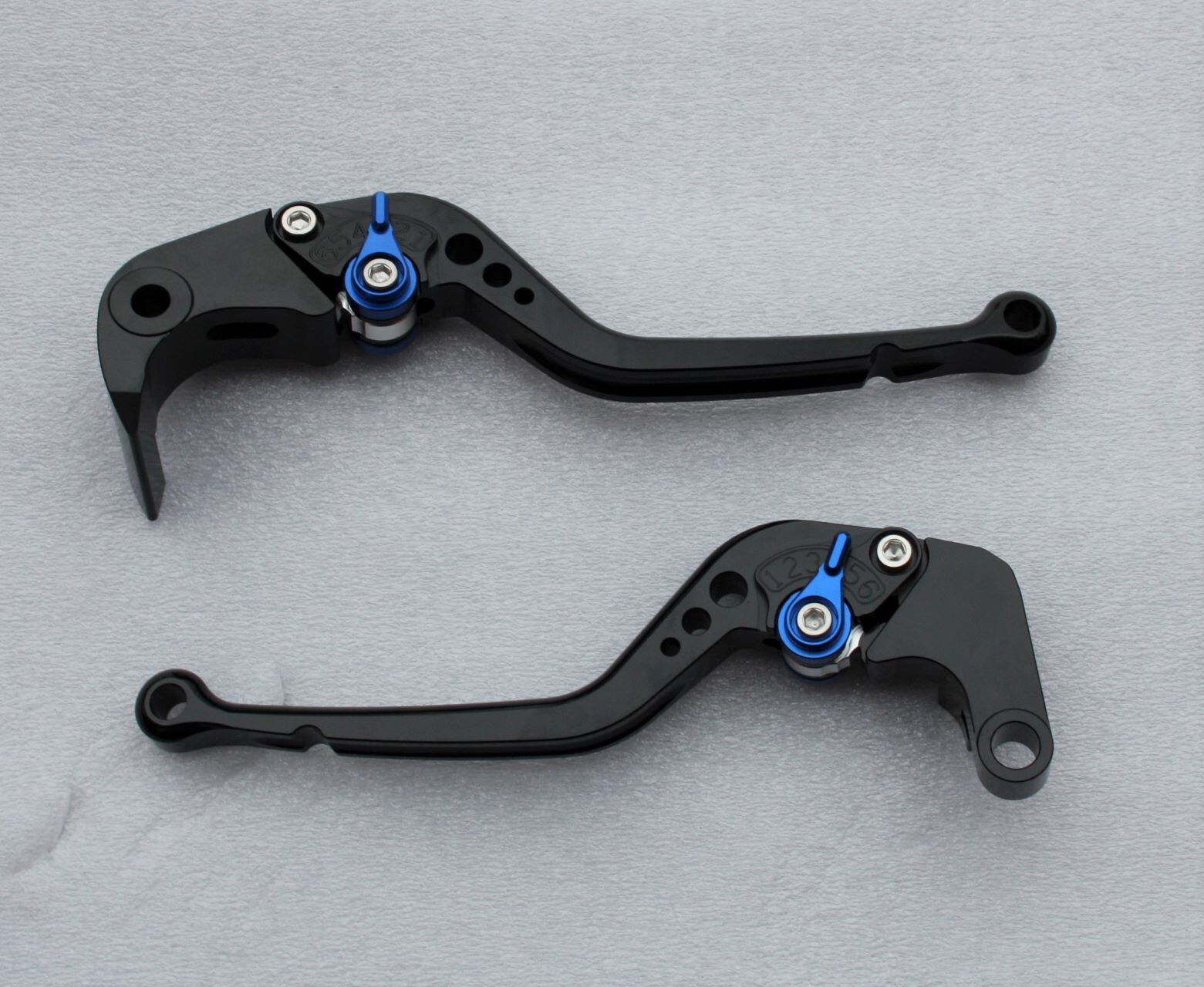 Levier de frein et embrayage noir bleu pour moto Suzuki GSR 750