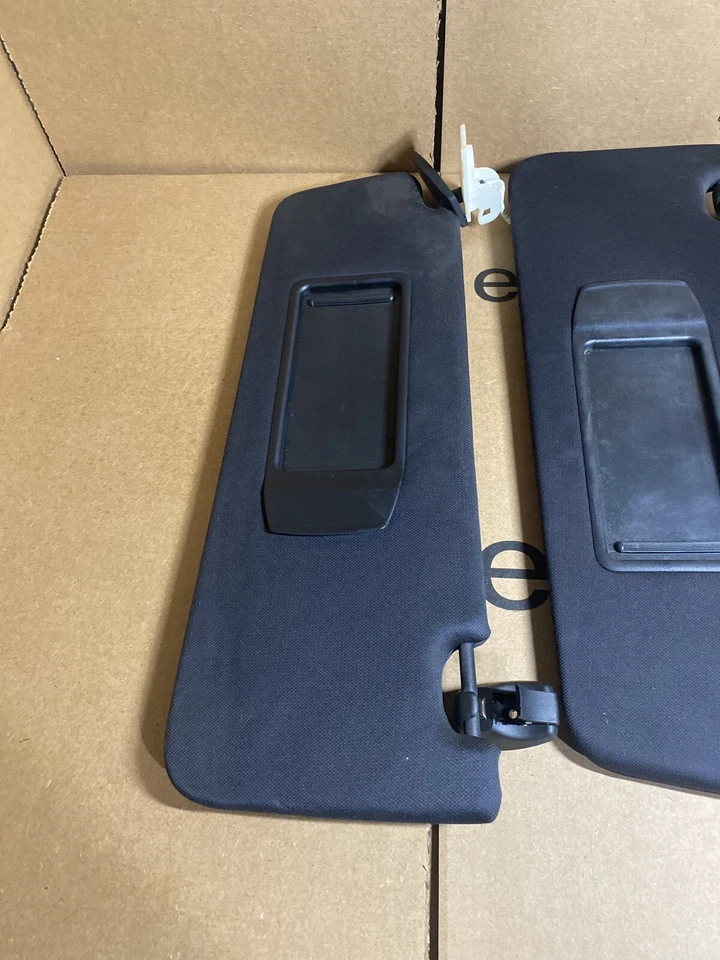 10-15 BMW 740 740Li F01 DERECHO LADO IZQUIERDO PARASOL NEGRO OEM Foto 3 de 4