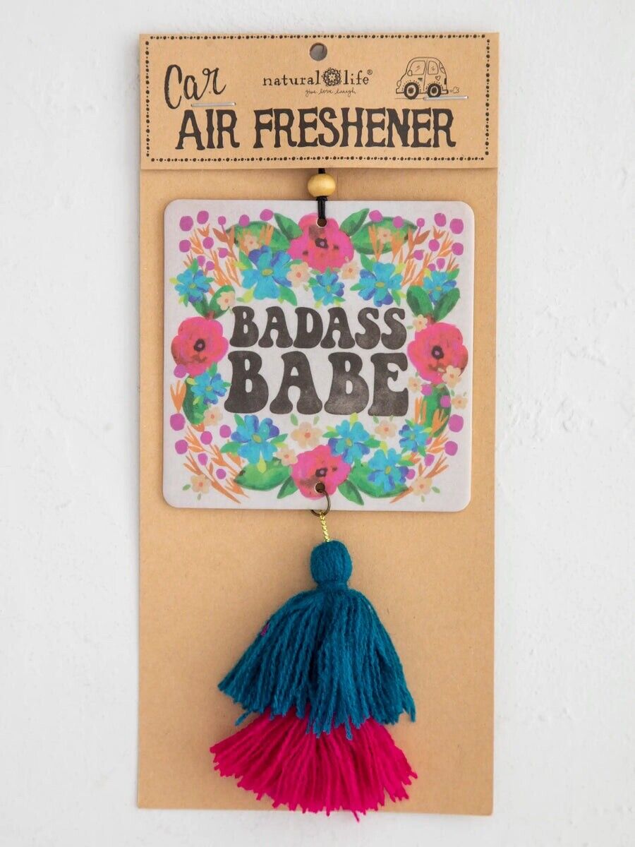Car Air Freshener - Badass Babe - Rose Musk Scent Car Air Freshener - Badass Babe - Rose Musk Scent