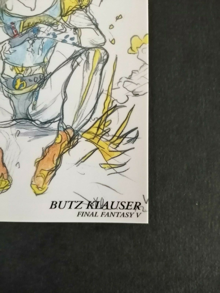 BUTZ KLAUZER Fantasy 5 Art Museum Card FF5 Japan Yoshitaka Amano