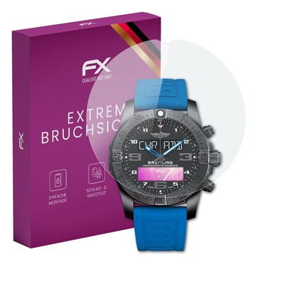 atFoliX Glasfolie für Breitling Supersports B55 Displayfolie 9H Schutzpanzer